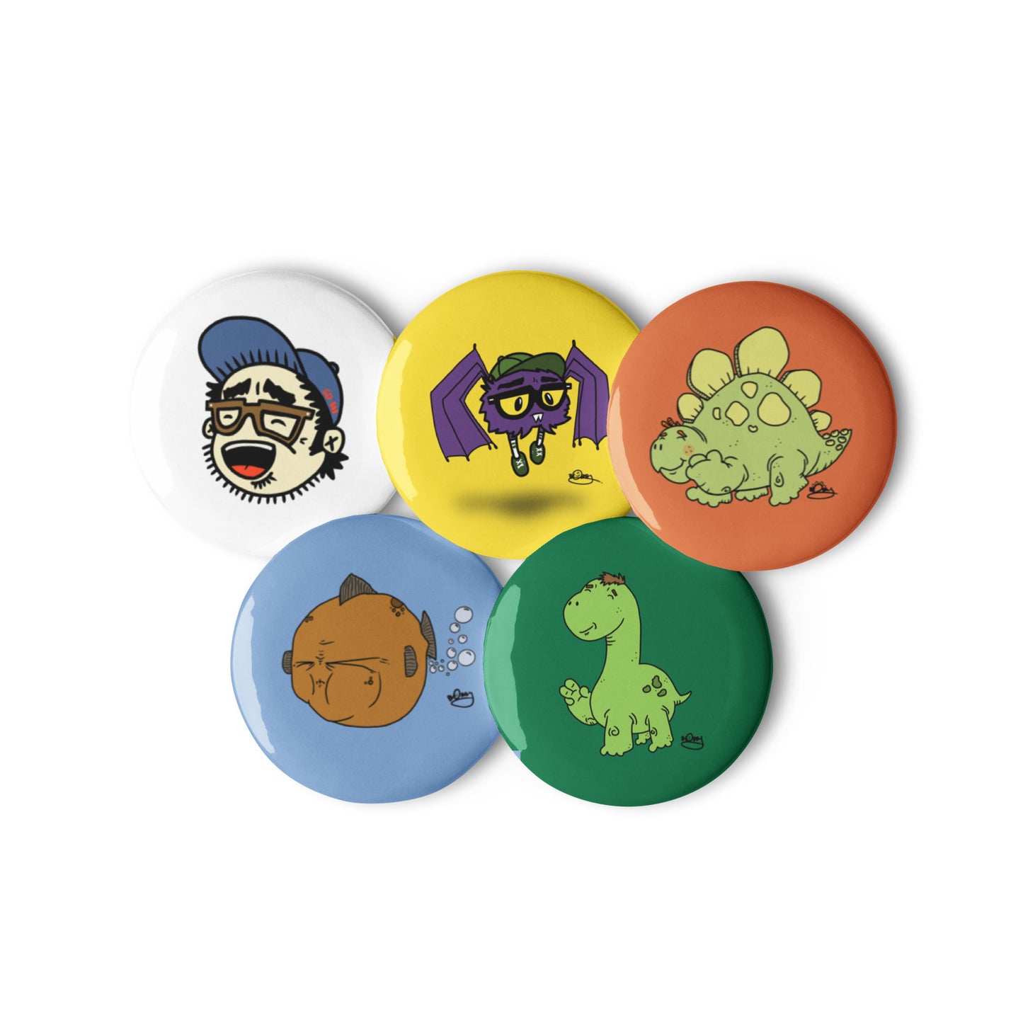 No. 1 - Set of 5 buttons