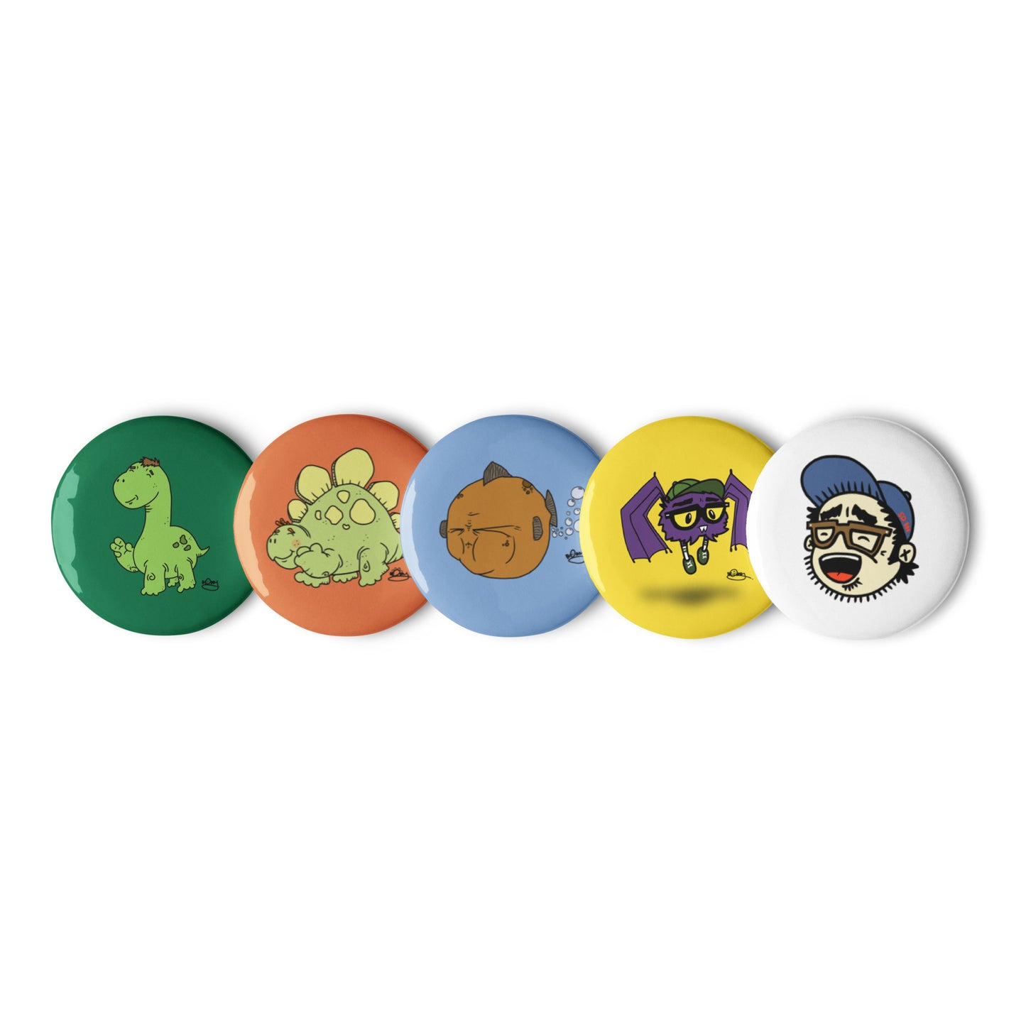 No. 1 - Set of 5 buttons