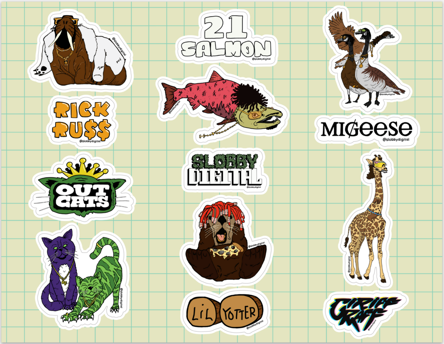 WILDLIFE'D - Sticker Sheet - LIMITED EDITION