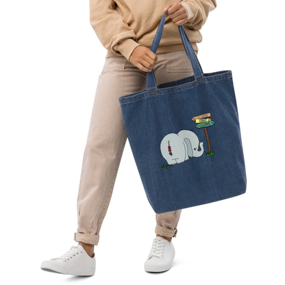 Elephant - Denim Tote